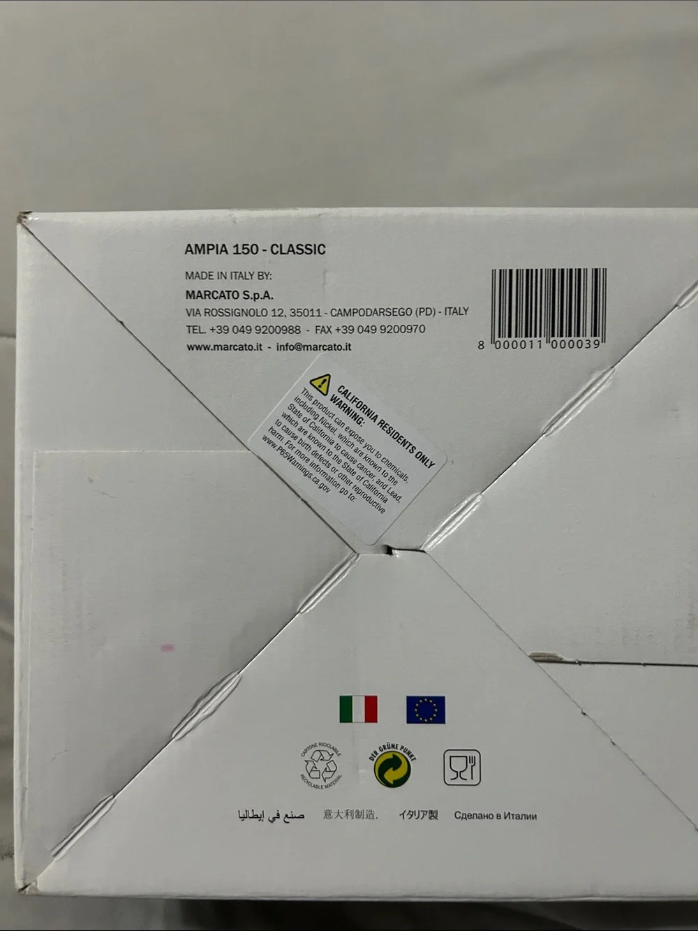 Ampia 150 Pasta Attachment Set in Stainless Steel